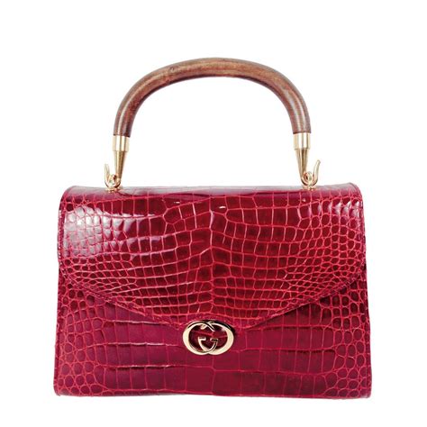 dillards gucci bag|vintage gucci crocodile handbag.